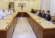 Deputy Foreign Minister held a meeting with Indian Minister V Muraleedharan.