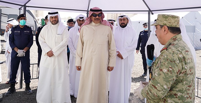 Kuwait Prime Minister tours Al-Mahboula field hospital - TimesKuwait