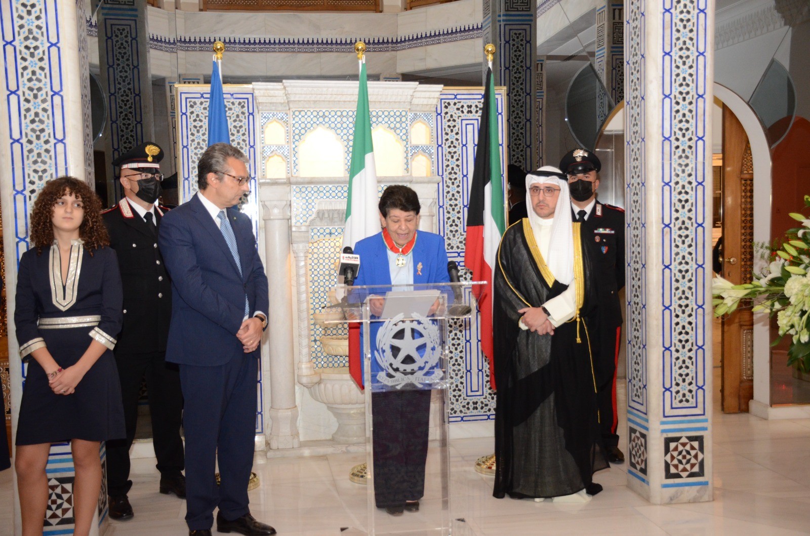 Dr Rasha Al-Sabah honored with Order of the Star of Italy award ...