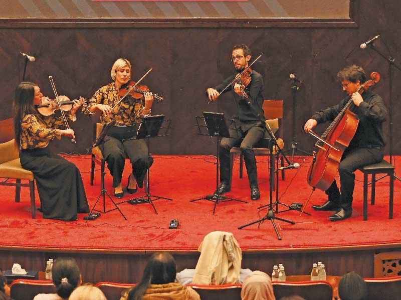 Kuwait National Library hosts Italian concert by 'Quartetto Indaco