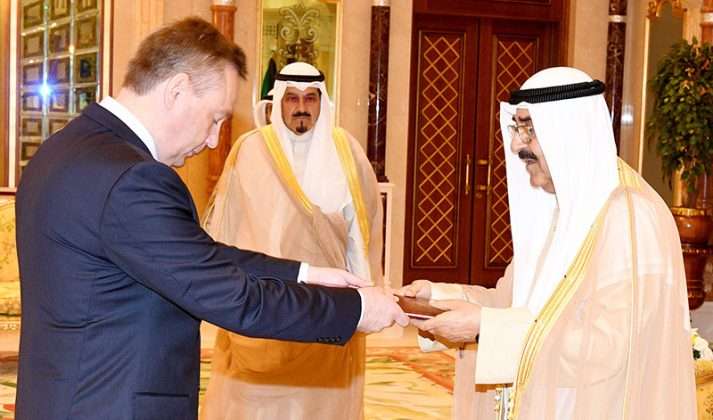 HH the Crown Prince received the credentials of the newly appointed Ambassador of Russian.