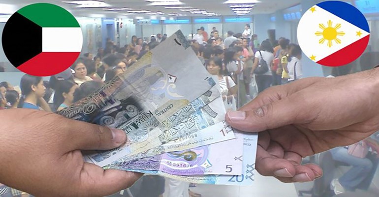 Filipino remittances, times kuwait