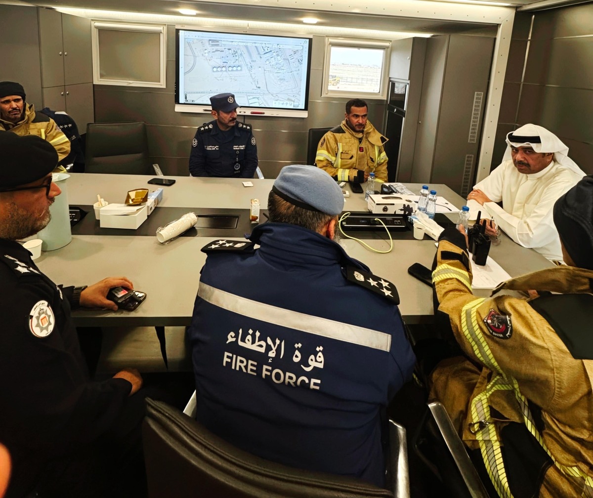 Defense Minister inspects Kuwait Airport after drone attack targeted fuel tanks