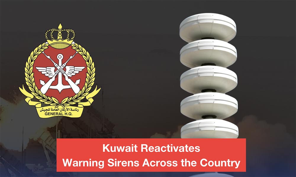 Kuwait Air Defenses Intercept Second Wave of Hostile Missile and Drone Attacks