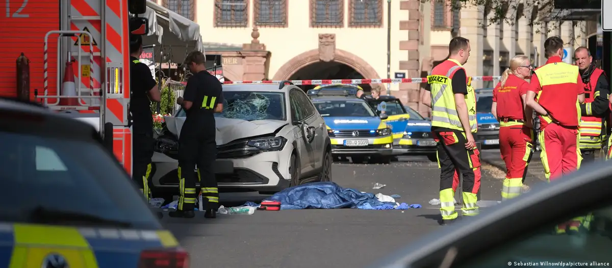 Two killed, 20 injured as car plows into crowd in Leipzig