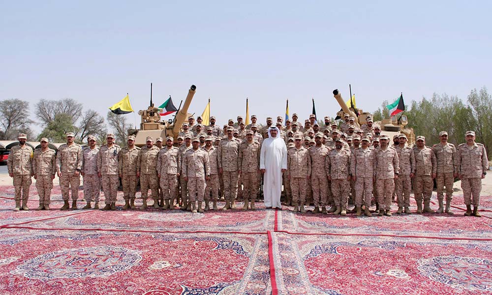 Kuwait Minister of Defense visits military bases on Eid Al-Adha